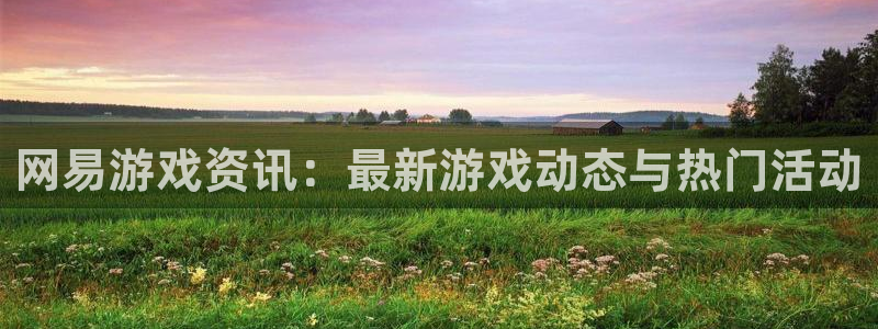 杜邦娱乐注册账号：网易游戏资讯：最新游戏动态与热门活动